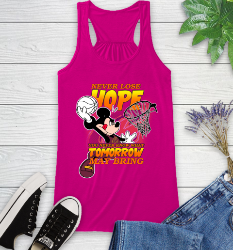Cleveland Cavaliers NBA Basketball Mickey Disney Never Lose Hope Racerback Tank - Image 8