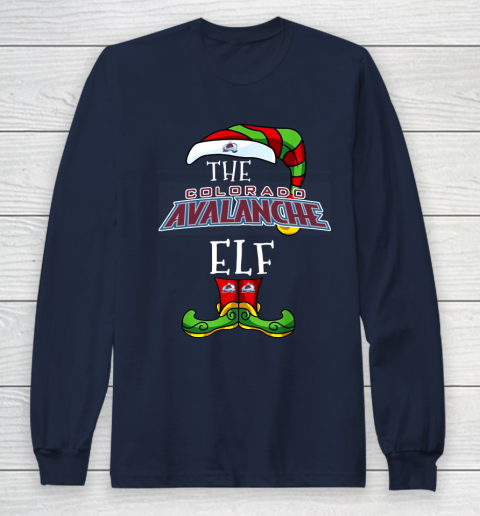 Colorado Avalanche Christmas ELF Funny NHL Long Sleeve T-Shirt 2