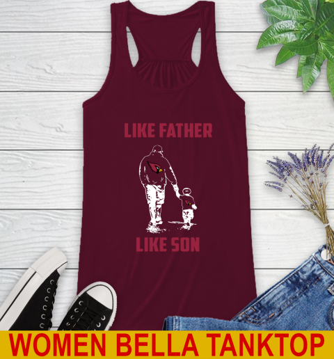 Arizona Cardinals NFL Football Like Father Like Son Sports Racerback Tank 2