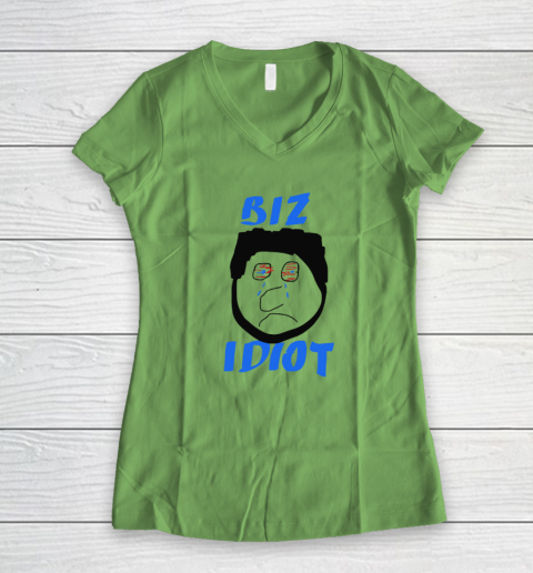 Paul Bissonnette Biz Idiot Women's V-Neck T-Shirt 4