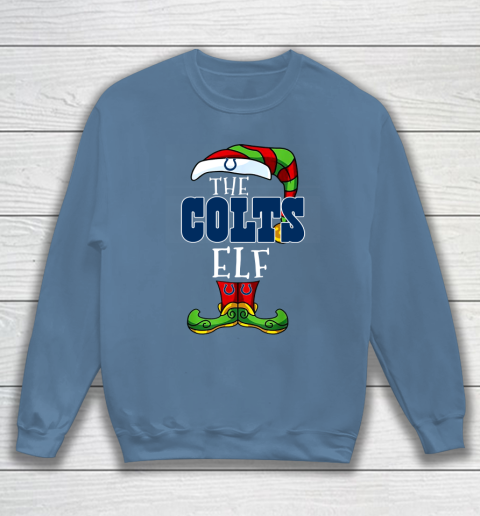 Indianapolis Colts Christmas ELF Funny NFL Sweatshirt 6