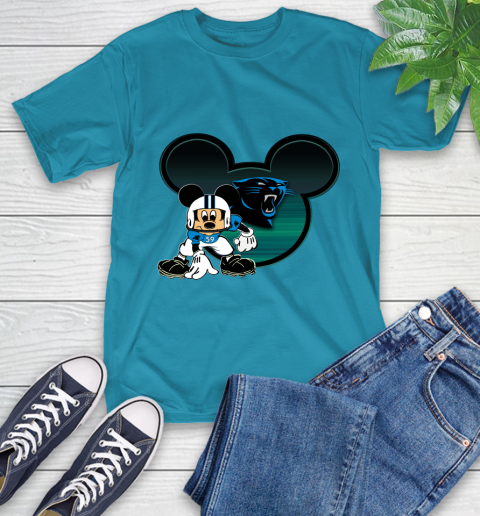 NFL Carolina Panthers Mickey Mouse Disney Football T Shirt T-Shirt 8