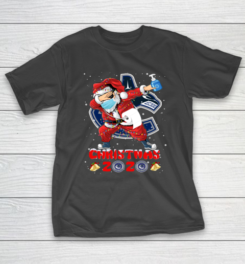 Vancouver Canucks Funny Santa Claus Dabbing Christmas 2020 NHL T-Shirt