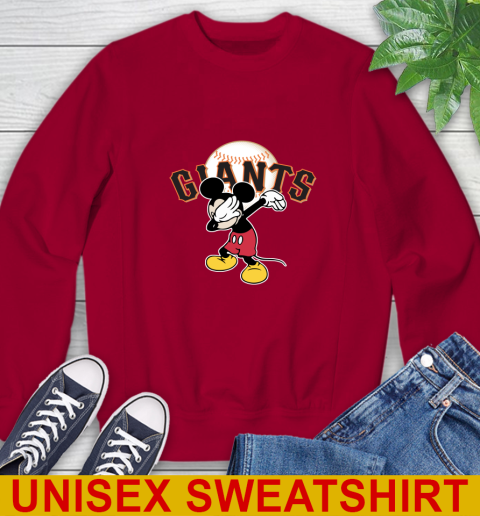 San Francisco Giants MLB Baseball Dabbing Mickey Disney Sports Sweatshirt 7