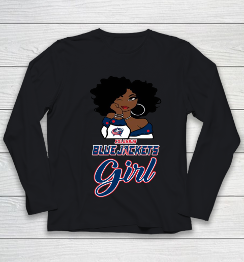 Columbus Blue Jackets Girl NHL Youth Long Sleeve