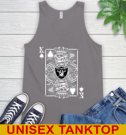 Oakland Raiders NFL Football The King Of Spades Death Cards Shirt Tank Top 6