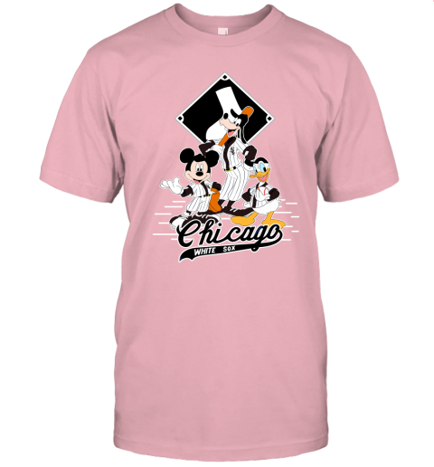 Chicago White Sox Mickey Donald And Goofy Baseball Unisex Jersey Tee 