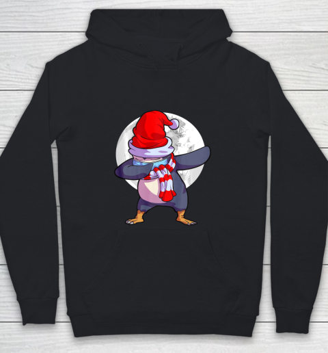 Penguin Wearing Mask Shirt Kids Quarantine Christmas Youth Hoodie
