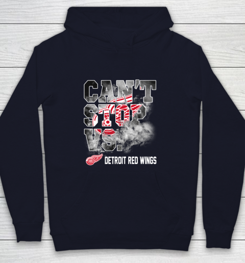 NHL Detroit Red Wings Hockey Can't Stop Vs Youth Hoodie 2