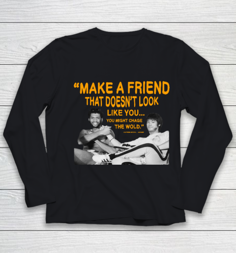 Kareem Abdul Jabbar Shirt Make A Friend Youth Long Sleeve