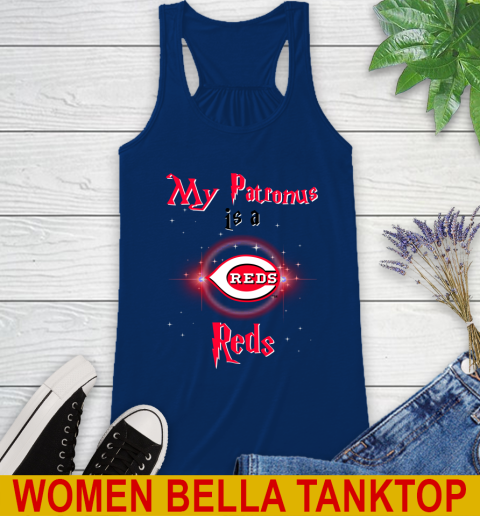 MLB Baseball Harry Potter My Patronus Is A Cincinnati Reds Racerback Tank 7