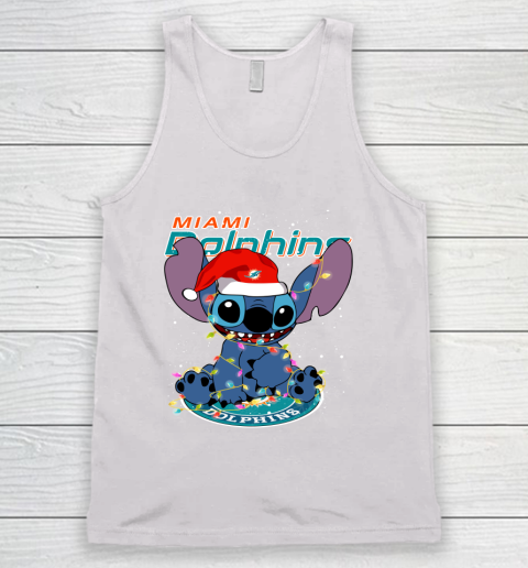 Miami Dolphins NFL Football noel stitch Christmas Tank Top