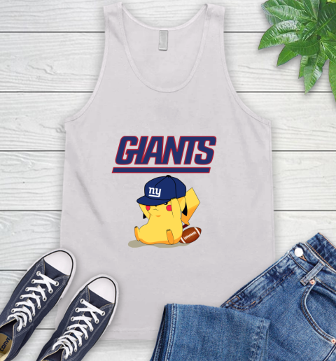 NFL Pikachu Football Sports New York Giants Tank Top