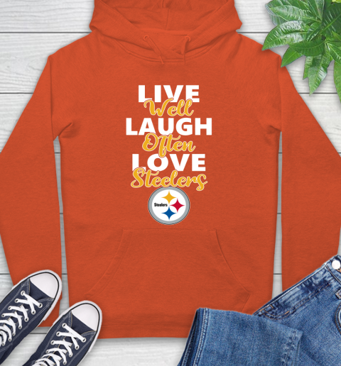 NFL Football Pittsburgh Steelers Live Well Laugh Often Love Shirt Hoodie 4