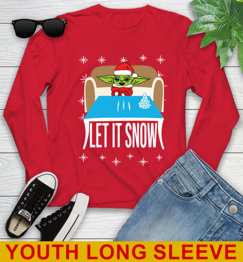 Christmas Baby Yoda And Cocaine Let It Snow Star Wars Shirts 127