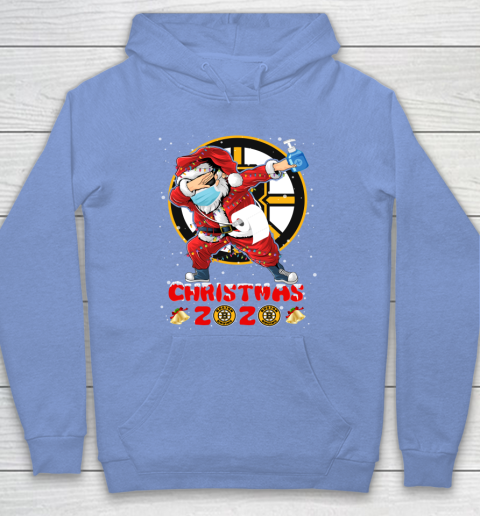 Boston Bruins Funny Santa Claus Dabbing Christmas 2020 NHL Hoodie 8
