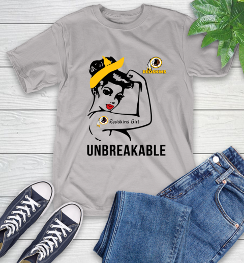 NFL Washington Redskins Girl Unbreakable Football Sports T-Shirt 12