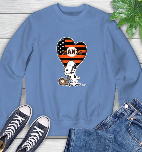 San Francisco Giants MLB Baseball The Peanuts Movie Adorable Snoopy Sweatshirt 11