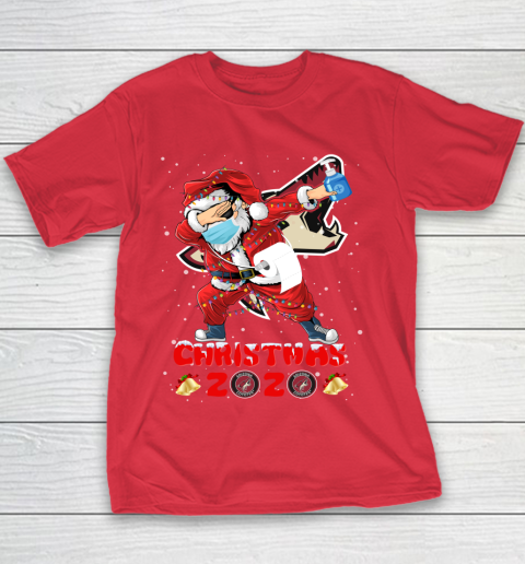 Arizona Coyotes Funny Santa Claus Dabbing Christmas 2020 NHL Youth T-Shirt 7