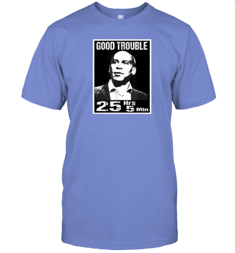 mtzi good trouble corey booker 25 hrs and 5 mins premium classic t shirt 2 front violet