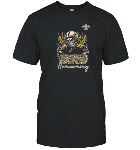 New Orleans Saints Football Homecoming 2024 skeleton player T-Shirt