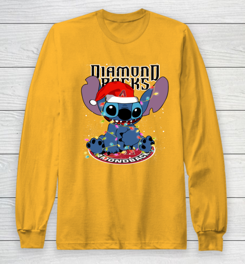 Arizona Diamondbacks MLB noel stitch Baseball Christmas Long Sleeve T-Shirt 2