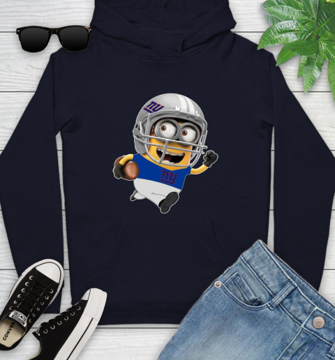 NFL New York Giants Minions Disney Football Sports Youth Hoodie 4