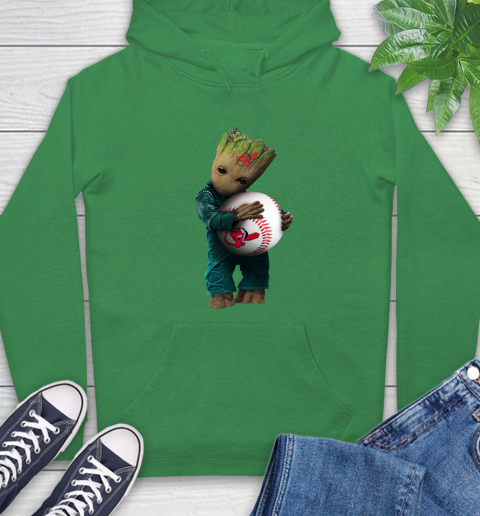 MLB Groot Guardians Of The Galaxy Baseball Sports Cleveland Indians Hoodie 8