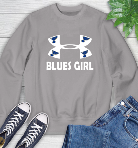 NHL St.Louis Blues Girl Under Armour Hockey Sports Sweatshirt 5