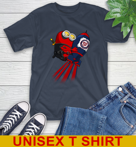 MLB Baseball Washington Nationals Deadpool Minion Marvel Shirt T-Shirt 3