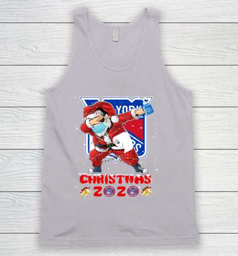 New York Rangers Funny Santa Claus Dabbing Christmas 2020 NHL Tank Top 3