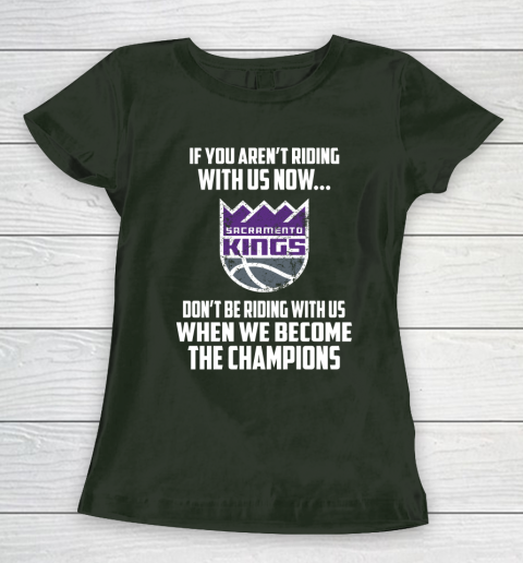 NBA Sacramento Kings Basketball We Become The Champions Women's T-Shirt 4