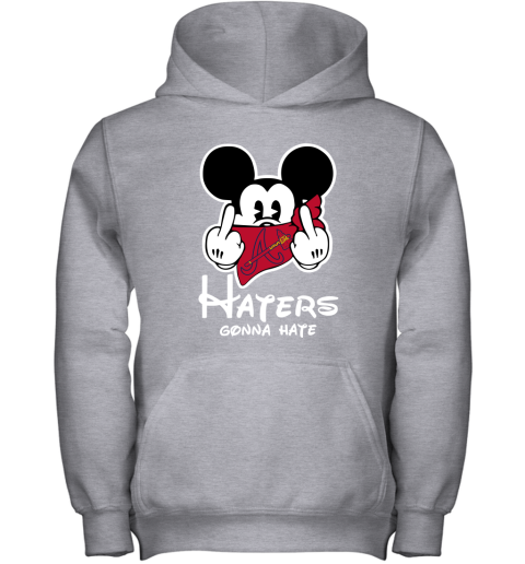 MLB Atlanta Braves Haters Gonna Hate Mickey Mouse Disney Baseball T-Shirt Sweatshirt  Hoodie