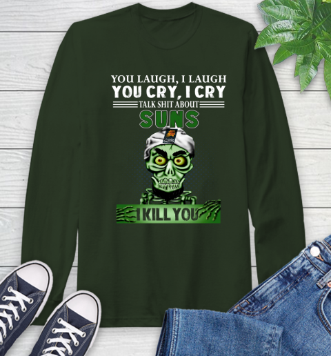 NBA Talk Shit About Phoenix Suns Warriors I Kill You Achmed The Dead Terrorist Jeffrey Dunham Basketball Long Sleeve T-Shirt 7