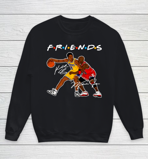 Michael Jordan And Kobe Bryant Friends Signatures Youth Sweatshirt
