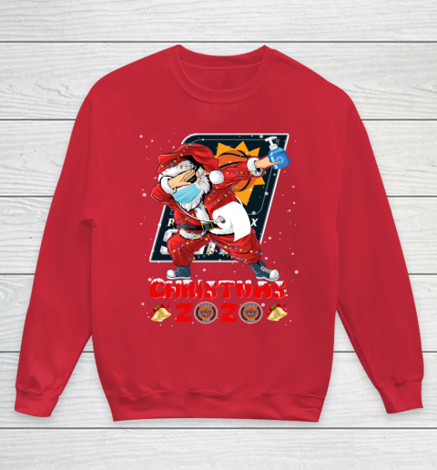 Phoenix Suns Funny Santa Claus Dabbing Christmas 2020 NBA Youth Sweatshirt 7