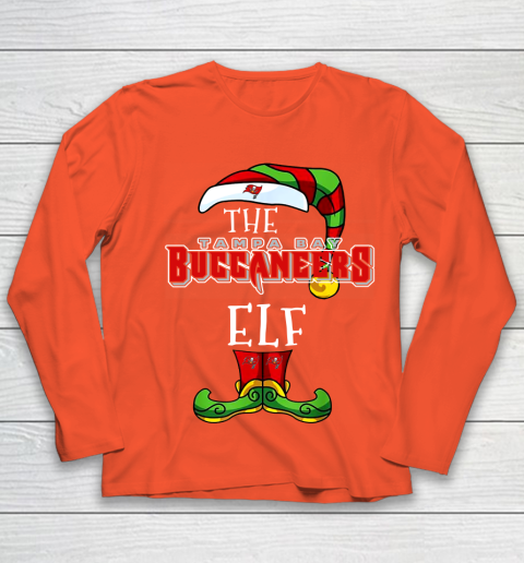 Tampa Bay Buccaneers Christmas ELF Funny NFL Youth Long Sleeve 3