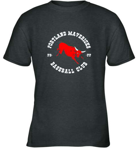 87wz portland shirt cows mavericks baseball vintage for awesome youth t shirt 26 front dark heather