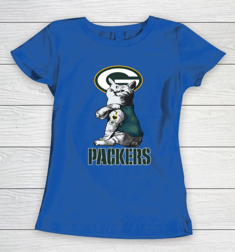 NFL Football My Cat Loves Green Bay Packers Women's T-Shirt 8