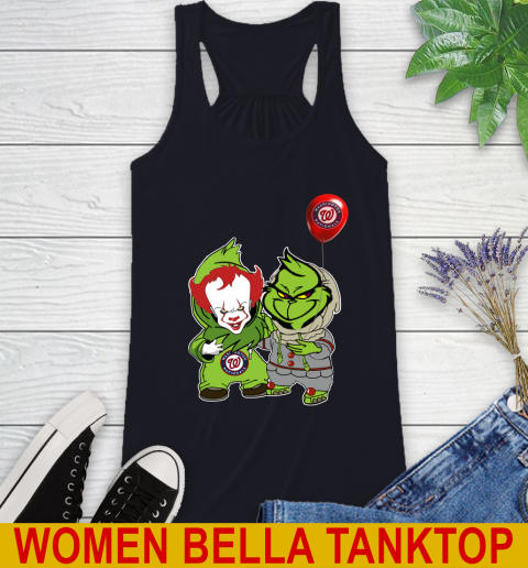 Baby Pennywise Grinch Christmas MLB Baseball Washington Nationals Racerback Tank 10