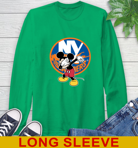 New York Islanders NHL Hockey Dabbing Mickey Disney Sports Long Sleeve T-Shirt 7