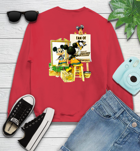 NHL Hockey Pittsburgh Penguins Mickey Drawing Shirt 111