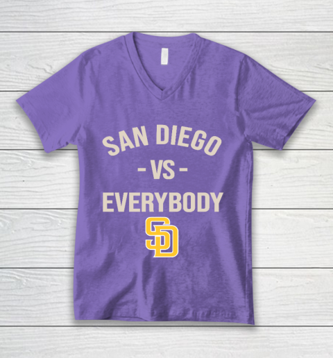 San Diego Padres Vs Everybody V-Neck T-Shirt 8