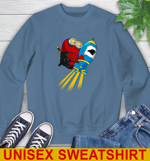 NFL Football Carolina Panthers Deadpool Minion Marvel Shirt Sweatshirt 10