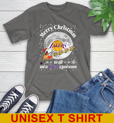 Los Angeles Lakers Merry Christmas To All And To Lakers A Good Season NBA Basketball Sports T-Shirt 10