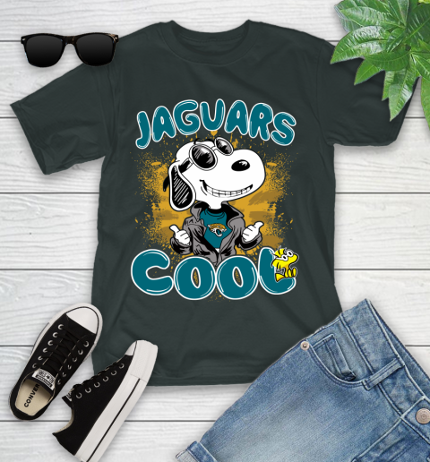 NFL Football Jacksonville Jaguars Cool Snoopy Shirt Youth T-Shirt 5