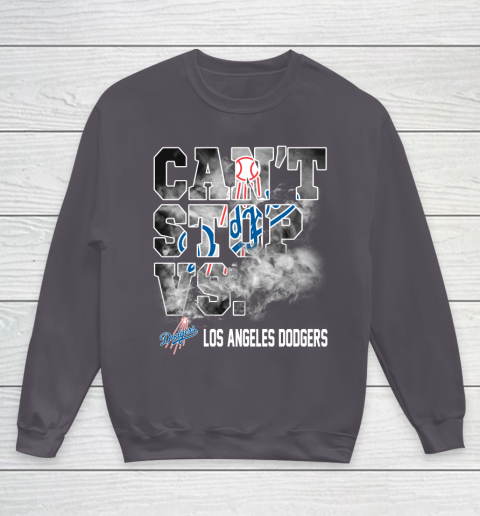 MLB Los Angeles Dodgers Baseball Can't Stop Vs Dodgers Youth Sweatshirt 5