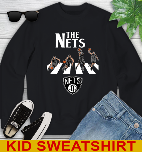 NBA Basketball Brooklyn Nets The Beatles Rock Band Shirt Youth Sweatshirt