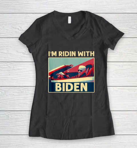I'm Riding With Joe Biden Women's V-Neck T-Shirt 6