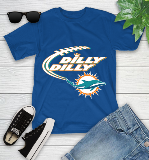 NFL Miami Dolphins Dilly Dilly Football Sports Youth T-Shirt 9